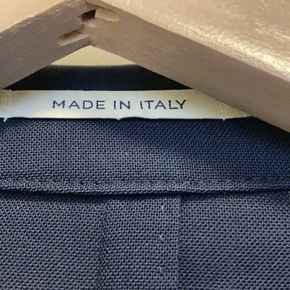 Boggi Milano Navy Blue Travel Sport Coat Made in Italy Size EU 52R Multi Pockets - Picture 12 of 15